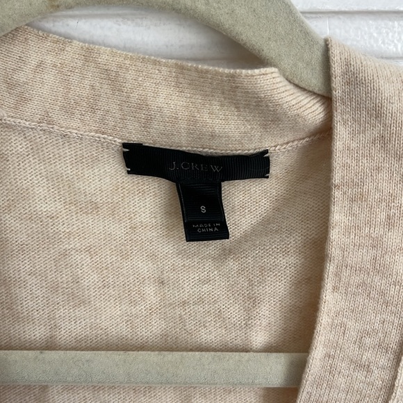J Crew Classic V Neck Knit Cardigan Sweater Wool Cashmere - Picture 3 of 8